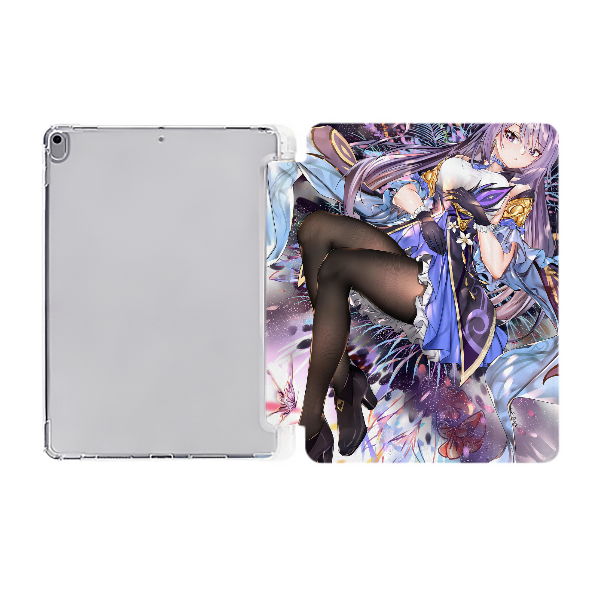 げんし神 genshin IPad ケース ペン収納付き 三つ折りスタンド PUレザー×シリコン 対応機種9.5/10.5/10.9インチ